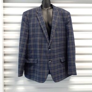 Ben Sherman Blue Plaid Blazer